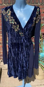 Velvet Joe Browns Tunic, Midnight Blue, Cross-Over, Size 18 - Picture 1 of 8