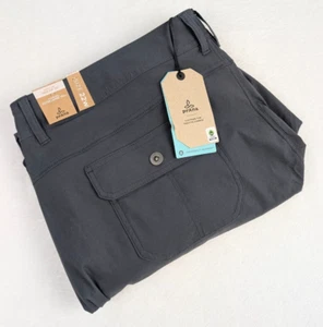 Prana Halle Straight Pant Plus II Womens 22W Gray Hiking Roll Up Leg $95 NWT - Picture 1 of 12