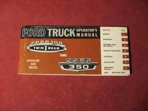 Ford Pickup Truck 1965 nuevo manual del propietario - original nuevo en stock - Imagen 1 de 5