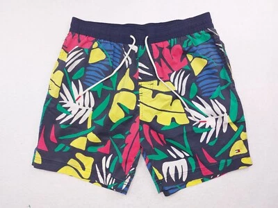 Tommy Hilfiger Bañador Pantalones Cortos Para Hombre Grande Amarillo Verde Azul Negro Hawaiano Foto 1 de 4