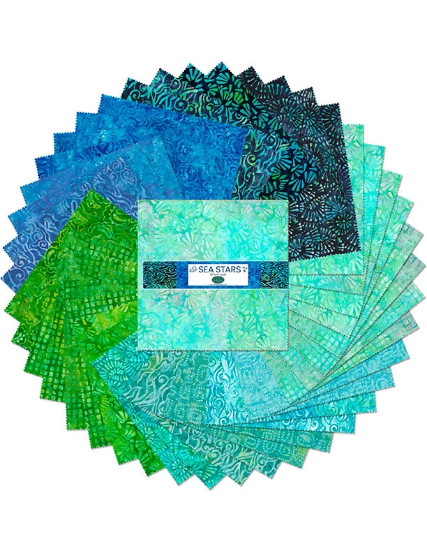 Essentials Jewels de Wilmington - Batiks estrellas de mar joyas/pastel de capa de 10 quilates Foto 1 de 1