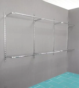 Rückwandsystem 3,7 m Regal Konfektionsregal Wandregal Ladeneinrichtung Ladenbau - Bild 1 von 6
