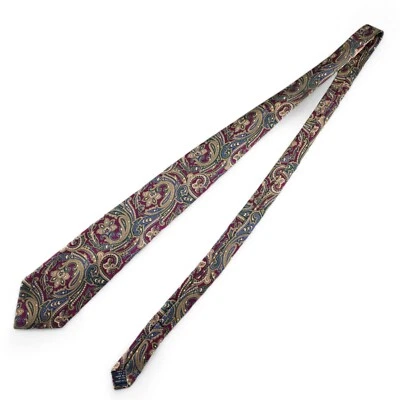 Corbata con estampado de cachemira Abercrombie & Fitch para hombre 100 % seda 59" de largo 3,5" de ancho Foto 1 de 4