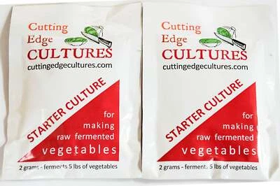 CUTTINGEDGECULTURES Cutting Edge Cultures Vegetable Starter Culture, 2 Pouches, 4g