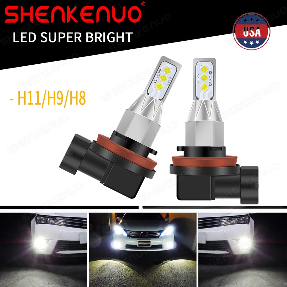Bombilla antiniebla LED H11 6000 k mejor brillo para Hyundai Genesis cupé 2013-2016 Foto 1 de 1