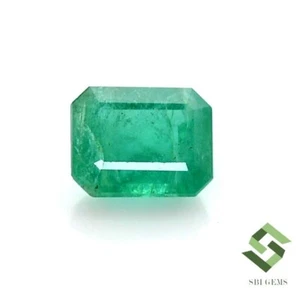 10x8 mm Certified Natural Emerald Octagon Cut 3.51 CTS Untreated Loose Gemstone - Picture 1 of 11