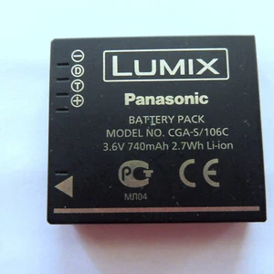 PANASONIC Battery CGA-S106C, DMW-BCF10 , DMW-BCF10E , DMW-BCF10PP - Photo 1/2