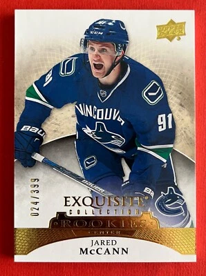 Jared McCann 2015-16 Upper Deck Ice EXQUISITE ROOKIES Rookie #R-10 /399 CANUCKS - Image 1 of 2