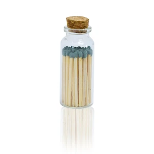 Botella de corcho decorativa con fósforos pequeños de 2" - verde oscuro - Imagen 1 de 7