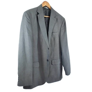 Merona Polyester/Rayon Sport Coat Mens 40-Regular Dark Gray Glen Plaid All-Year - Picture 1 of 6