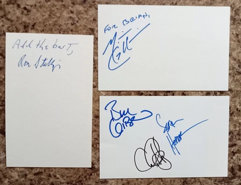 The News "Huey Lewis & The News" Personally Signed By 5 Band Members AFTAL #216 Cover
