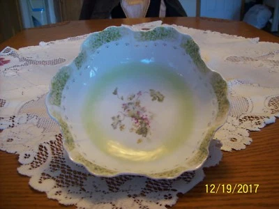  Tigela de porcelana Rosenthal B.R.C.Fidelio vintage, Alemanha, flores vitorianas de margarida - Imagem 1 de 4