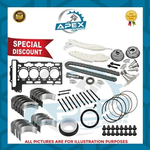 BMW SERIES 1 (F20,F21) N13B16 1.6 PETROL REBUILD KIT WITH PISTON RING SIZE STD - Picture 1 of 3