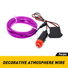 6.56 FT Car Interior Atmosphere Wire Auto Light Strip LED Decor Lamp Accessori J