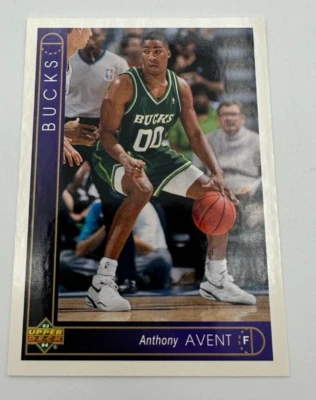 Anthony Avent - Milwaukee Bucks - 93-94 Upper Deck Card - Image 1 of 2