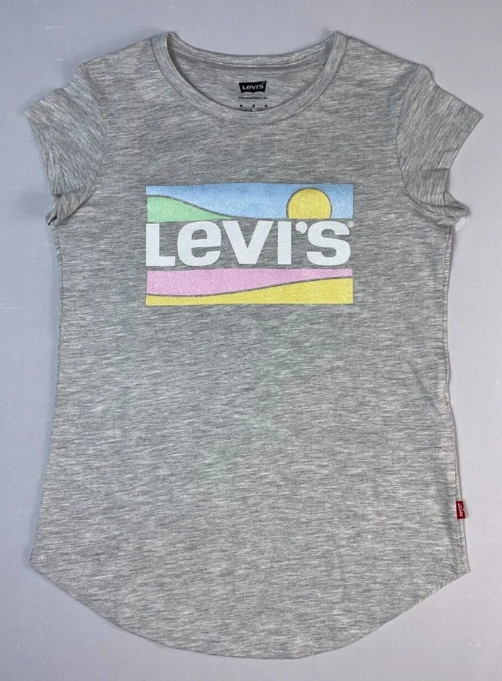 Молодежная рубашка с коротким рукавом из хлопка/полиэстера для девочек Levi's - Изображение 1 из 1