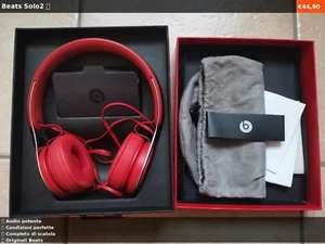 π§ Beats Solo2 On-Ear Rosse π΅ | Originali con Scatola β Perfette Condizioni - Foto 1 di 8
