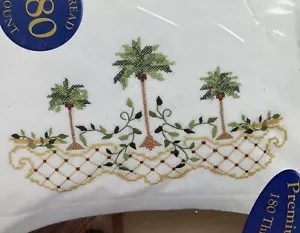 BUCILLA Sonderedition PALME Kreuzstich Kissenbezug 2er Set Neu in Verpackung - Bild 1 von 3