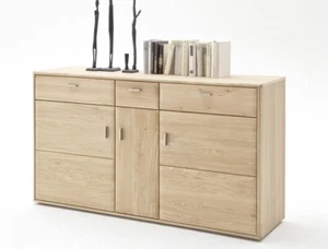 Sideboard Eiche bianco massiv 154x89x45 Anrichte Wohnzimmerschrank Torrent 1 - Bild 1 von 5