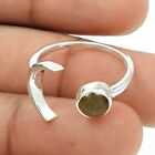 925 Silver Wholesale Jewelry Natural Smoky Quartz Open Handmade Ring Size 9 A17
