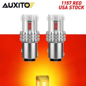 1157 2057 LED Red Brake Stop Parking Rear Light Safety Warning Bulbs AUXITO EAC - Bild 1 von 12