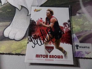 ✺Hand Signed✺ AFL 2017 Select Essendon Bombers -Mitch Brown Card #55 - Picture 1 of 1