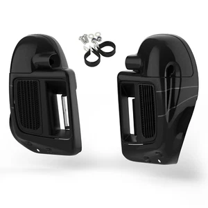 Carenado de pierna ventilado inferior para Harley Road Glide 14+ caramelo pizarra oscura/negro ártico - Imagen 1 de 6