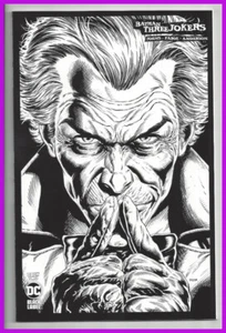 BATMAN THREE JOKERS #2 (1:100) FABOK B/W SKETCH VARIANT + PROMO DC 2020 NM- NM - Picture 1 of 10