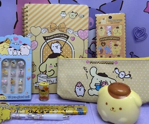 POMPOMPURIN Stick On Nails A5 Notebook Estuche para lápices Pluma Pegatinas Goma Squishy - Imagen 1 de 9
