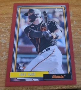 2021 Topps Update 1992 Red Redux Joey Bart T92-41 23/70 Rookie Parallel Giants - Picture 1 of 2