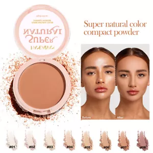 Gepresster Puder Mit Ölkontrolle 8 Farben Make-Up-Einstellung → - Bild 1 von 19