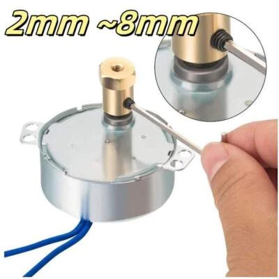 Brass Hex Motor Shaft Coupling Joint 2mm-8mm Adaptor for RC Model Car Boat Wheel - Image 1 of 4