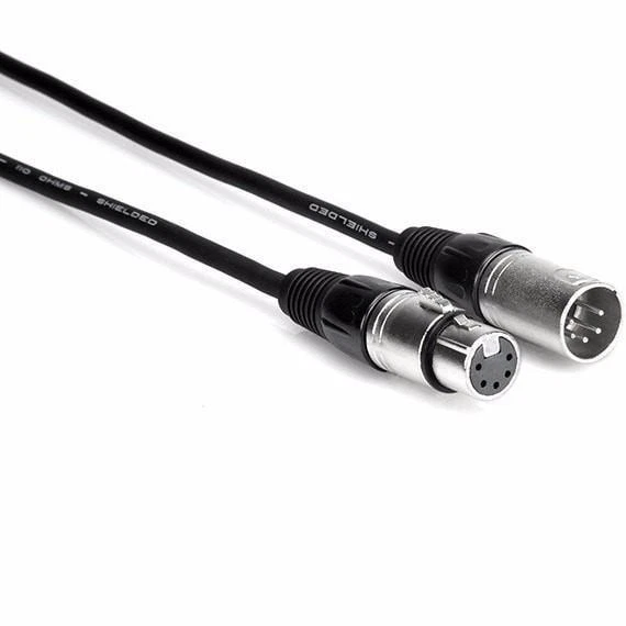 Hosa DMX503 3 DMX Cable Xlr5m to Xlr5f