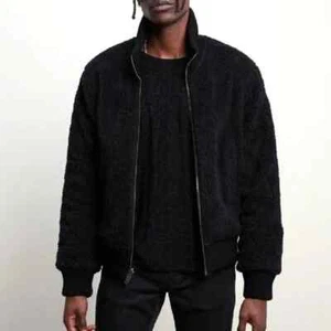 NWT John Varvatos Long Sleeve Micah Reversible Jacket Sherpa Black Size: 2X-L - Picture 1 of 6