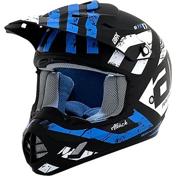 *ENVÍO GRATUITO* CASCO DE ATAQUE AFX FX-17 AZUL/NEGRO/BLANCO ELIGE TU TALLA Foto 1 de 4