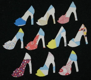 ¡10 ZAPATOS DE TACÓN ALTO PRIMITIVOS CUTTER EDREDÓN! SPIKES/STILETTOS Álbum de recortes!  - Imagen 1 de 1
