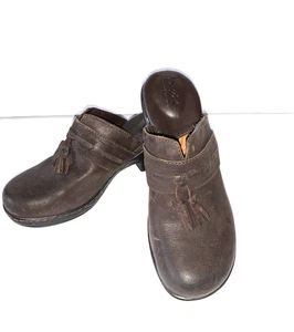 BOC Born Clogs Concept Elsbury Größe 9M braun Leder Quaste Slipper Z00423 - Bild 1 von 9