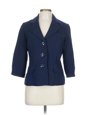 Blazer azul Studio I para mujer 12 Petites Foto 1 de 4