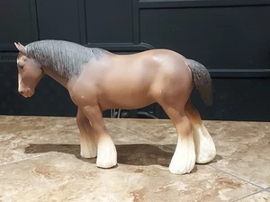 Vintage 70er Jahre Breyer Pferd Clydesdale Schach 71 massiv schwerer - Bild 1 von 15