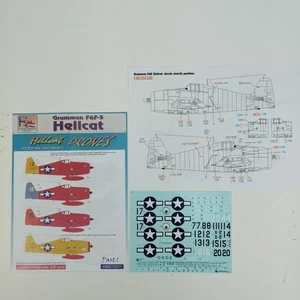 H-Models Decals HMD72011 1/72 Grumman Hellcat F6F-5 Hellcat Drones DECAL SHEET - Picture 1 of 7