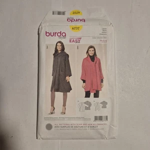 BURDA Kimono Jacket Coat Pattern 6737 Size 8 10 12 14 16 18 20 PLUS Uncut Unused - Picture 1 of 3