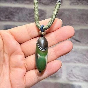 Weihnachtsgeschenk Porzellan Innere Mongolei Gobi Auge Achat Präparat Anhänger - Bild 1 von 9