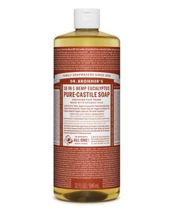Jabón de eucalipto Dr Bronner's 946 ml - Para rostro, cuerpo, cabello - comida, platos, lavandería! - Imagen 1 de 1