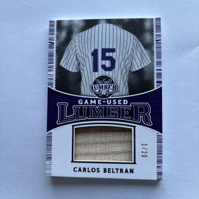 Juego de madera hoja 2024 reliquia de murciélago usada - Carlos Beltrán /20 Foto 1 de 2