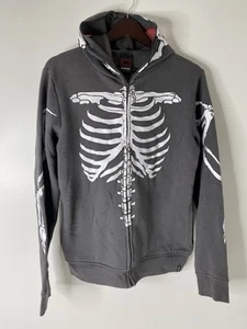 Tony Hawk Hoodie Boys Zip Up Skeleton Skull XL Graphic Hoodie - Picture 1 of 10