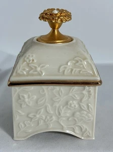 Lenox October Birthstone Trinket & Jewelry Gift Box Approx 3" Tall - Photo 1 sur 7