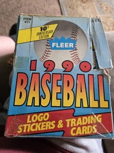 1990 Fleer Baseball Unopened Box 36 Packs(BX62) - Picture 1 of 2