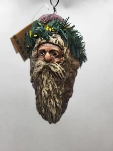Blossom Bucket Suzi Skoglund Santa Claus Face Resin Christmas Ornament Primitive - Picture 1 of 8