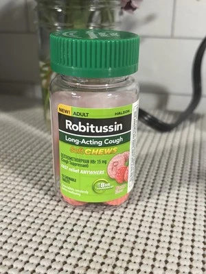Robitussin Adult Long-Lasting Cough Berry SOFT CHEWS FAST RELIEF 10 Ct - Изображение 1 из 4