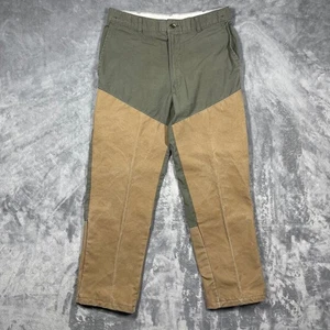 Zweifarbige oliv & hellbraune Herrenhose der Marke Rattlers Baumwollmischung 34 x 31 (33 x 31) USA - Bild 1 von 10